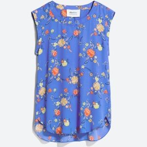 Alice Blue Buckingham Crew Neck Blouse